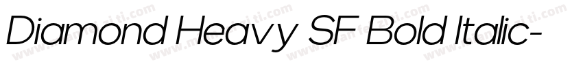 Diamond Heavy SF Bold Italic字体转换